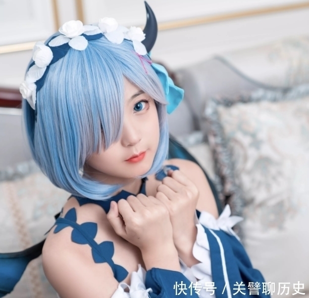 蕾姆|小姐姐COS蕾姆,照片一出立马成全网焦点,网友:真正的白富美