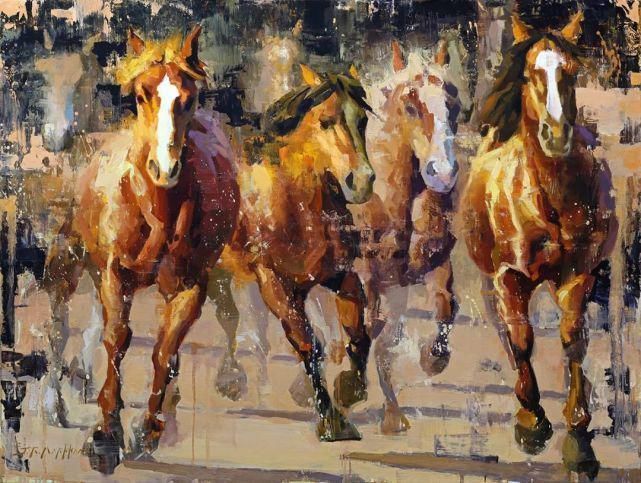 马克汉姆$动物锦集,加拿大画家杰里·马克汉姆作品欣赏