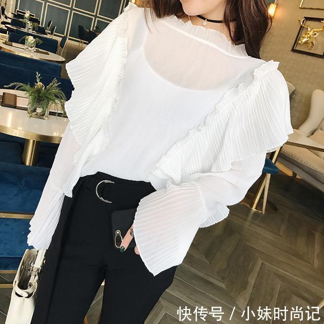 雪纺衫|少女们的清新春夏季,需要来一款又美又有特点的雪纺衫