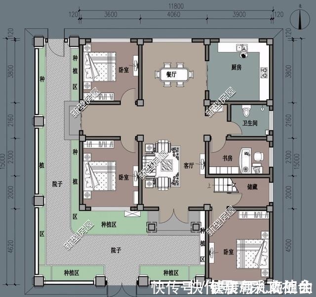 户型|农村养老房还是一层好，强烈推荐第3套17万建好，确定不动心！