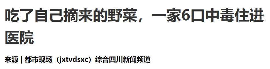 妈，别摘野菜了！一男子吃“毒菜”后硬挺，结果…