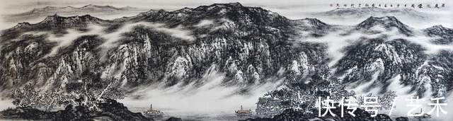 画家|著名焦墨云雾山水画家林晓丽----新没骨水墨淡彩风景艺术