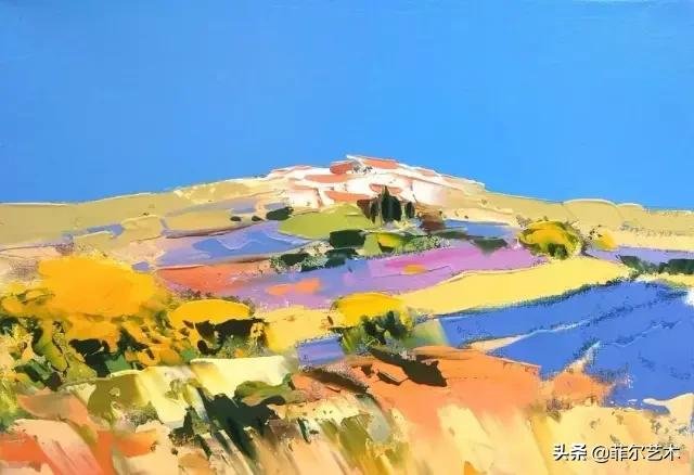风景|法国画家Francis Taussac 笔下明快浓烈的色彩风景油画作品欣赏
