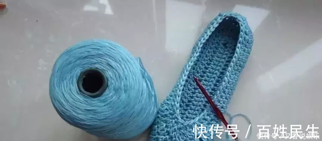 短针|好看又好钩的成人地板鞋编织，新手一看就懂，有图解