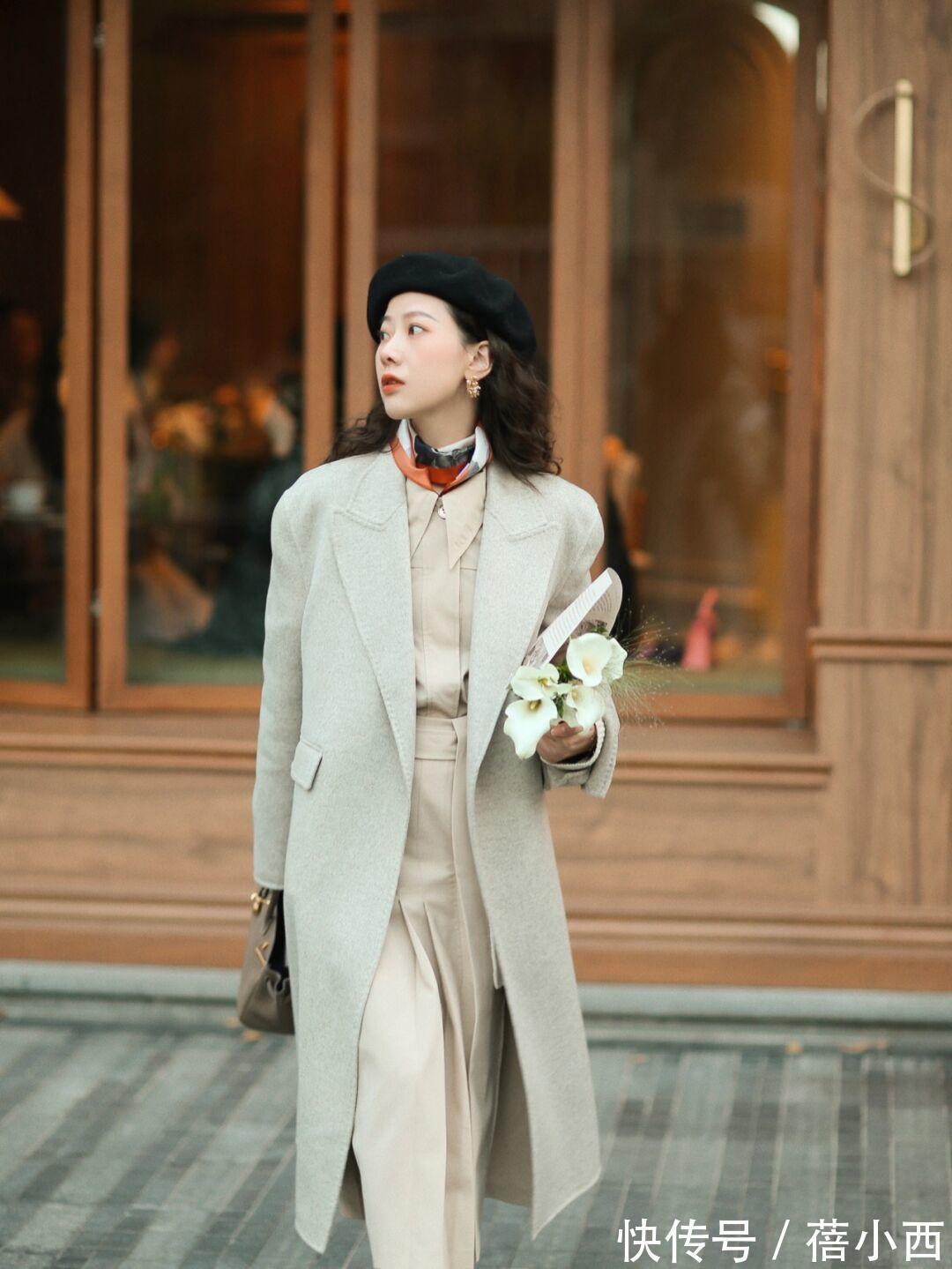 大衣|入手一件“长款大衣”,这样搭配阔腿裤、牛仔裤、半身裙,显档次