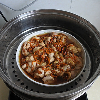 鸡肉|虫草花蒸鸡