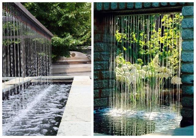 瀑布|如果你也拥有一个院子,面积再小也要做个水景,潺潺流水潇洒惬意