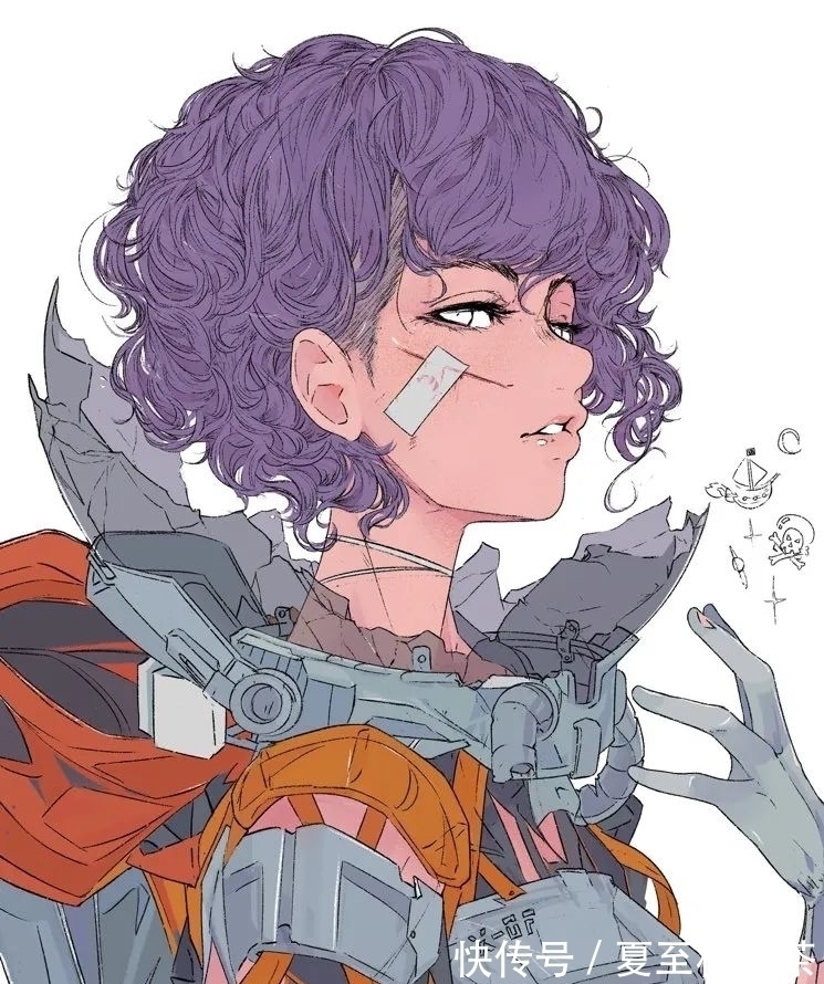 时尚风#插画师EllieMaplefox作品欣赏丨一大波甜酷头像壁纸来袭!