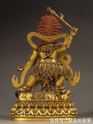 大威德金刚!明永乐,铜鎏金大威德金刚立像