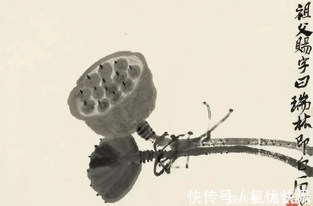 写意画#写意画大师吴昌硕，认为齐白石只学到了皮毛，其实则不然