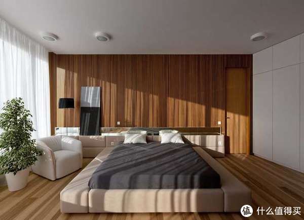 木饰面|卧室背景墙别放空，这样设计美极了