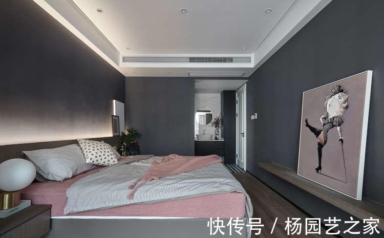 圆点|现代化设计的高级空间,高级灰和烟粉色,构筑不一样的美家