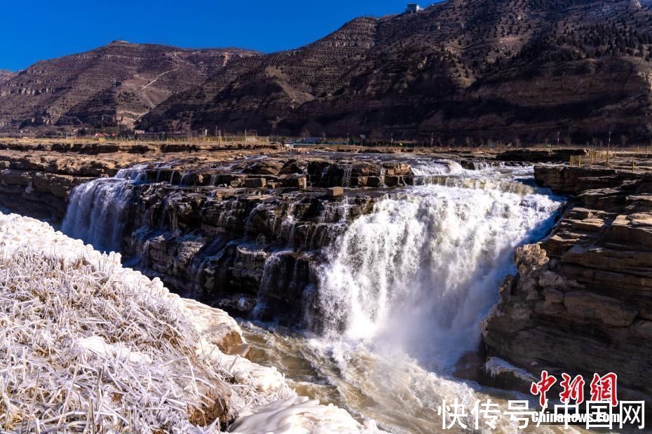 黄河|冰凌消融 黄河壶口瀑布再现壮丽景观