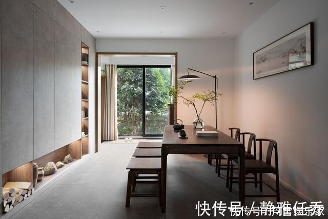 庭院|取消客厅三件套,只摆一张大长桌,79㎡的家简洁质朴,太满意了