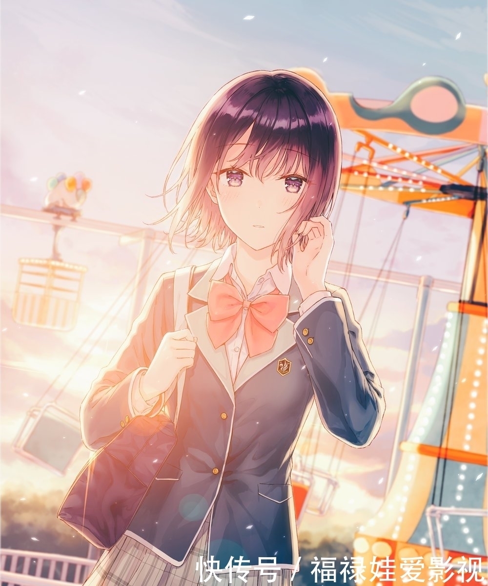 jk|这位画师笔下的二次元美少女，过于清纯，看完总让人感觉想谈恋爱