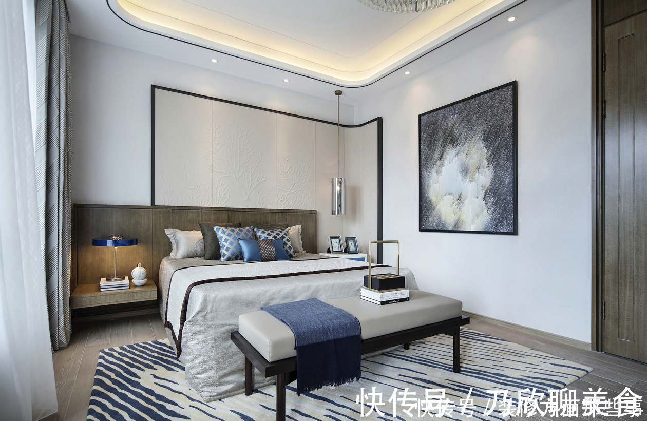 中国人|485平新中式风五居室,从简朴优美的造型到生动的自然情趣