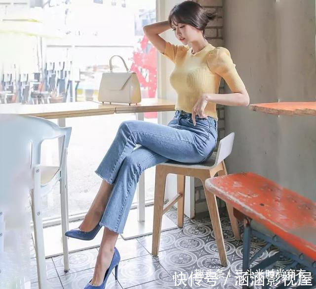 迷人 长腿美女穿牛仔裤,优雅大气显女性迷人气质,激发青春活力!
