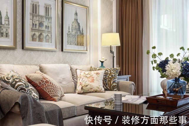 户型|97平美式小三房设计,餐厅小巧精致,美式情调尽显