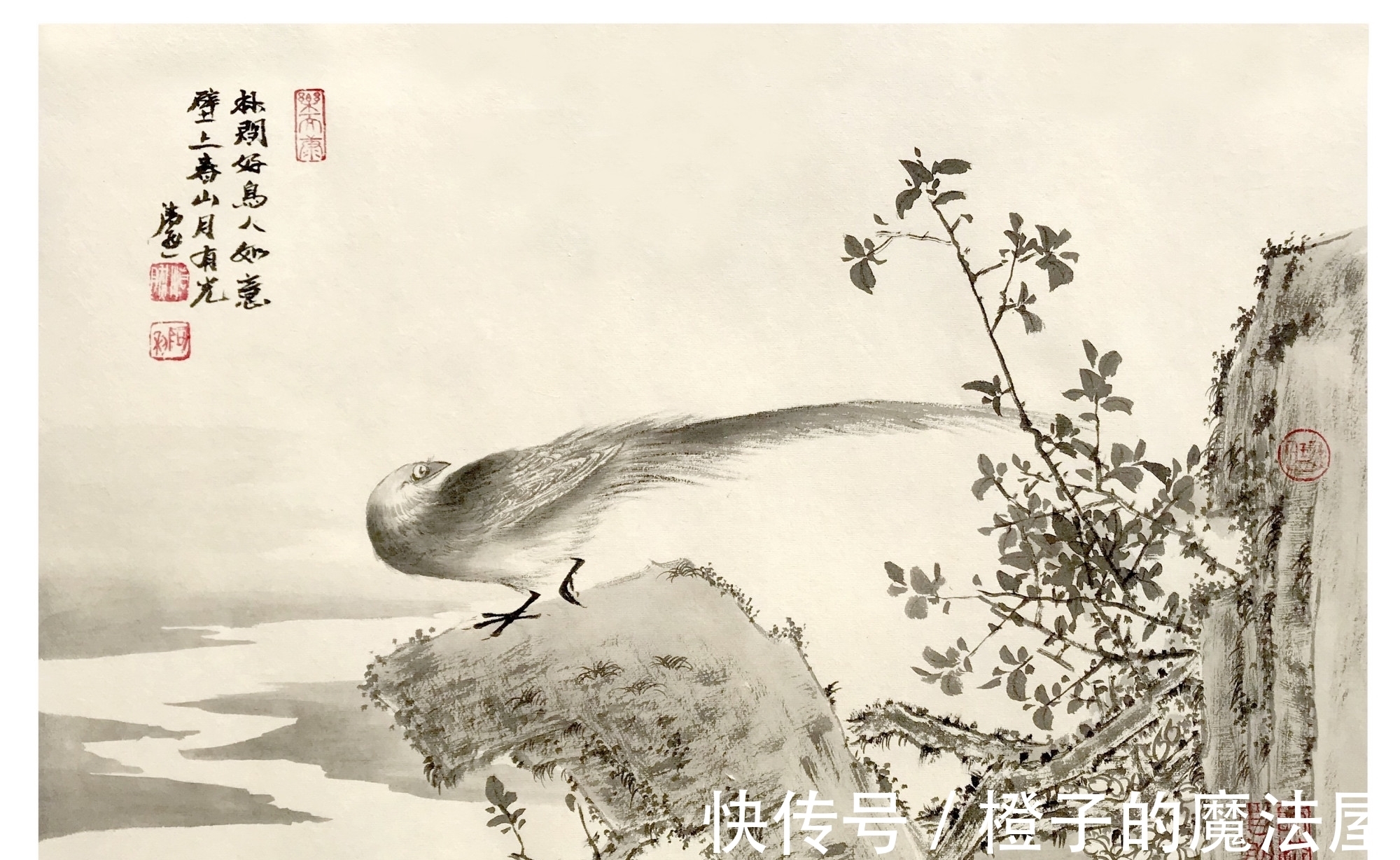 花鸟画!一幅意境深幽的画作唯美至极画家曲胜利花鸟作品欣赏