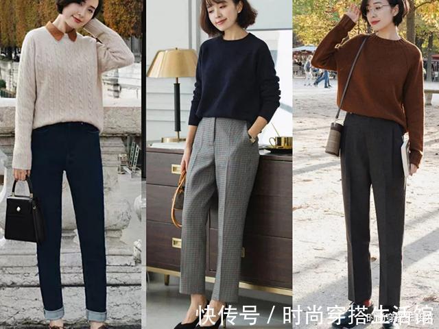 肤色|怎么把秋天的针织衫穿得优雅又时髦?这3个思路,简单到一学就会