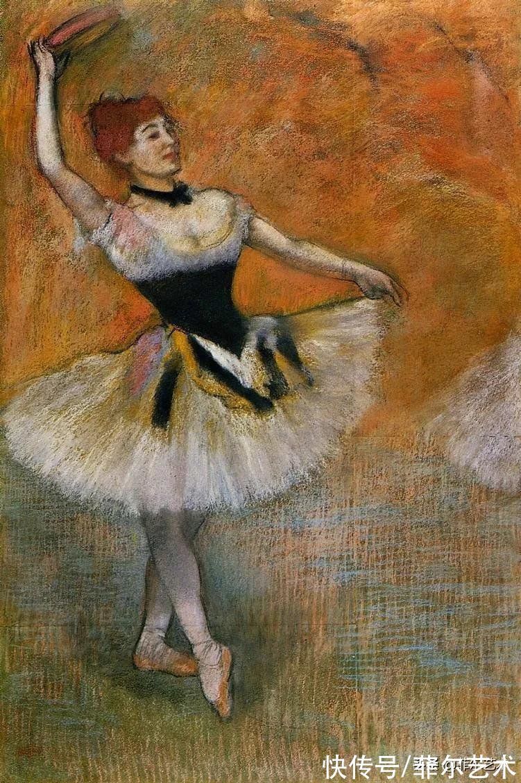 安格尔$法国艺术大师埃德加·德加舞女125幅油画作品,美翻了