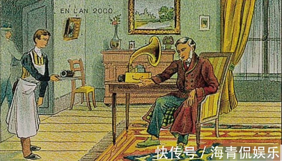 想象力&100年前的画家想象未来,并画了17幅画,网友神预言!