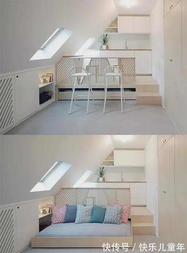 衣柜|35平单身公寓,家里太小就把床藏到柜子里,果然方便又显宽敞!