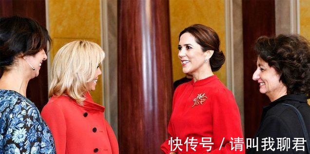 高跟鞋|布丽吉特穿中国红真耀眼!配上月花4万的发型绝了,丹麦王妃都输!