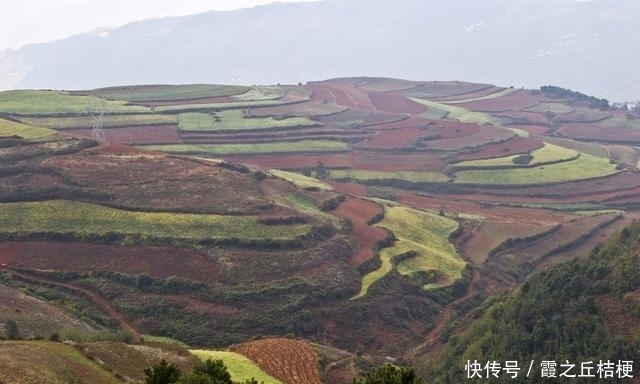 神奇的土地，浓烈的色彩，完美的线条，东川红土地