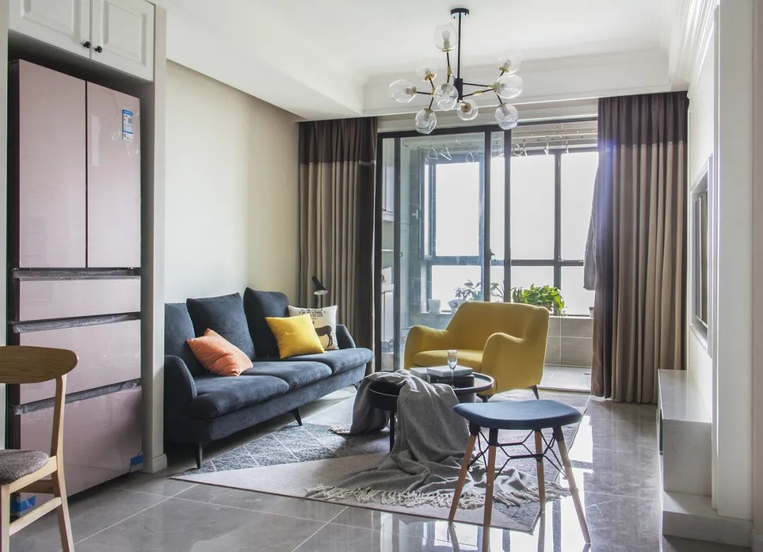 优雅|98㎡简约美式+北欧，成熟优雅的空间，布置舒适温情的家具