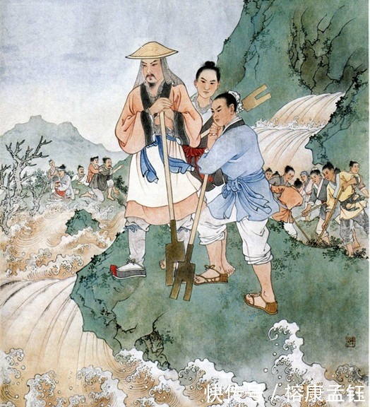治水|为什么大禹治水的画像里都拿着一件“叉子”?用叉子怎么治水?