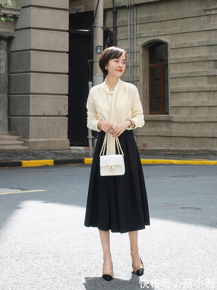 半身裙|3、40岁的女人穿半身裙,上装搭配什么才优雅?这样穿打造好气质