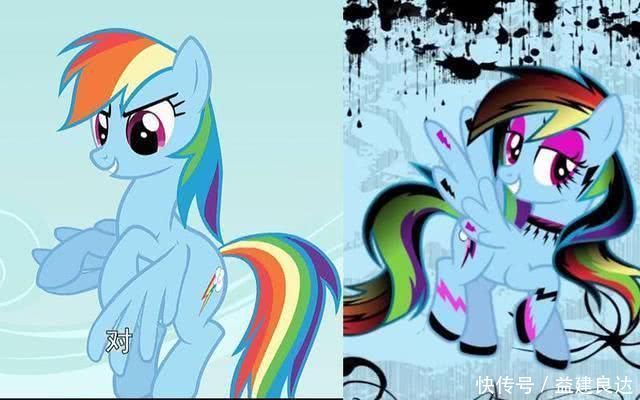 小马们的暗黑甜酷妆,苹果嘉儿很不自然,紫悦表情凝重