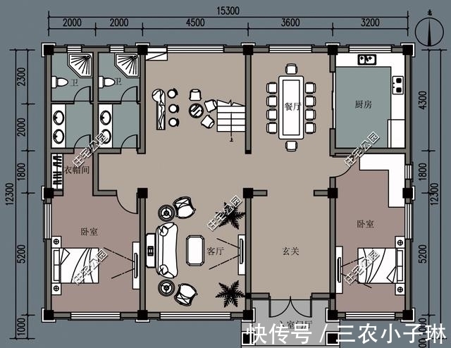 进深|7套三层农村自建房,户型方正、经典,还不赶快收了