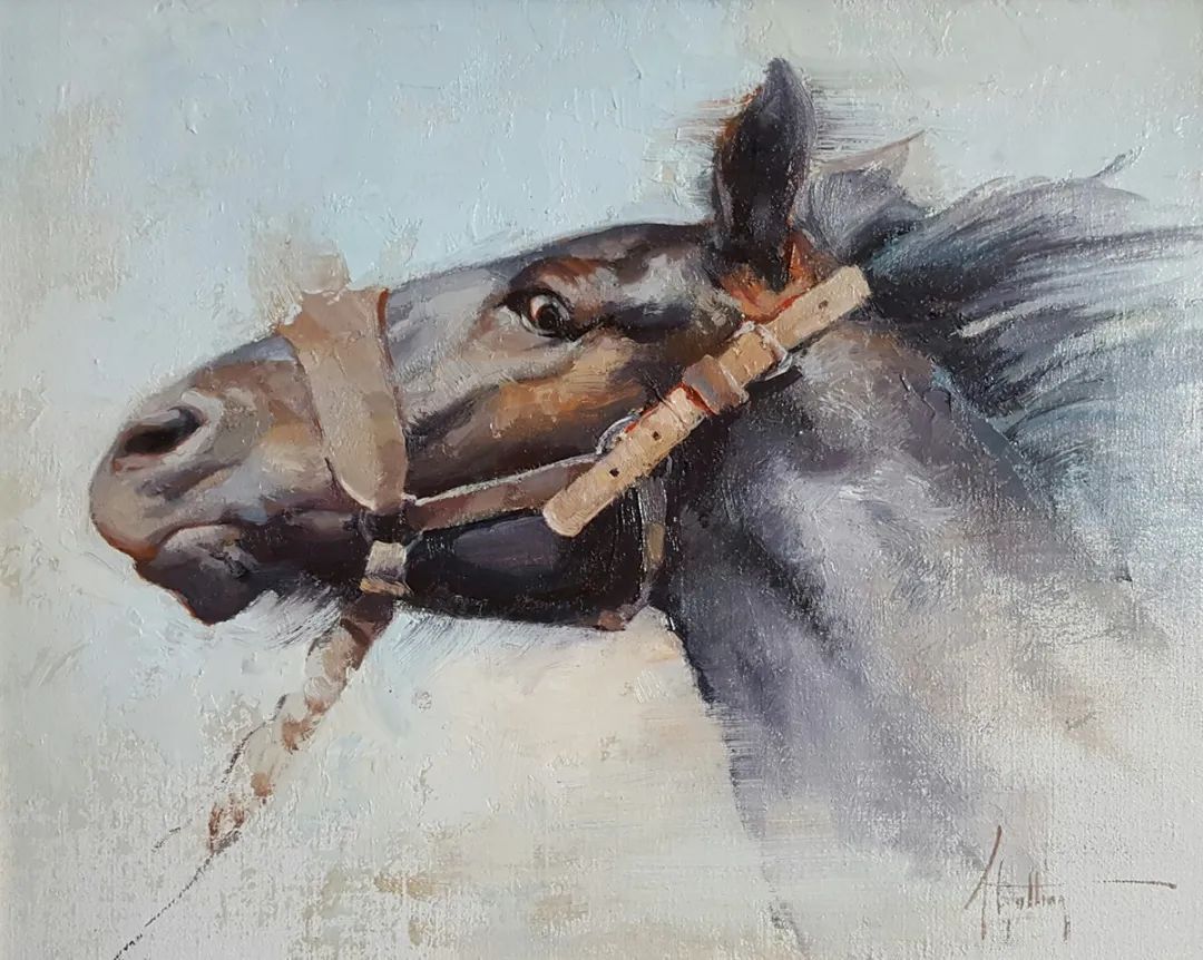 画家|美国90后美女画家,画马堪称一绝!