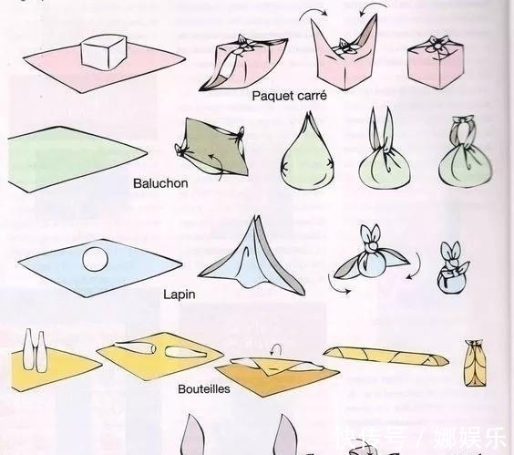 一块布打两个结,变身大容量高颜值收纳包,几十种折法好强大