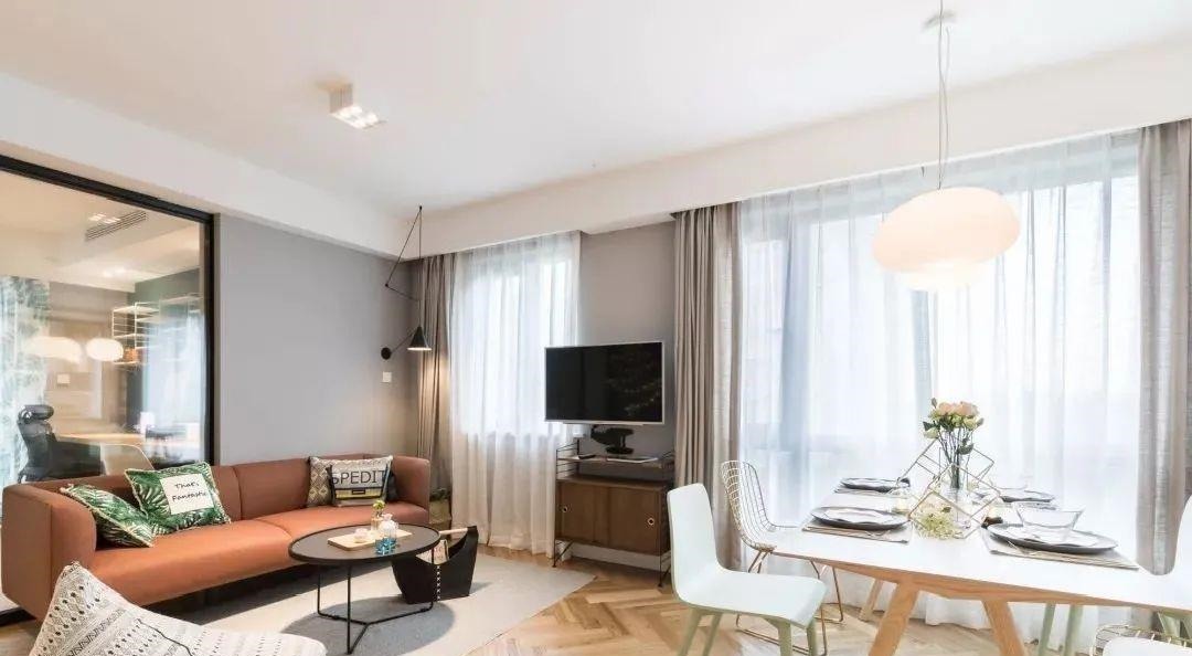 小户型|89㎡北欧风小户型,低调灰+白色+原木色设计,打造温馨小家