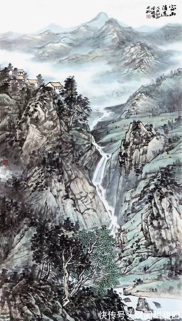 幅幅|李德禄山水画作品集,幅幅都美不胜收、气势磅礴