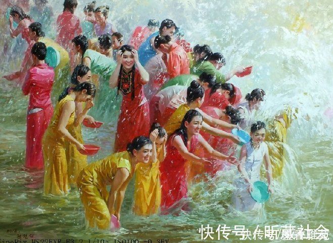 芭蕾舞者&从朝鲜精美油画,欣赏美丽的朝鲜姑娘