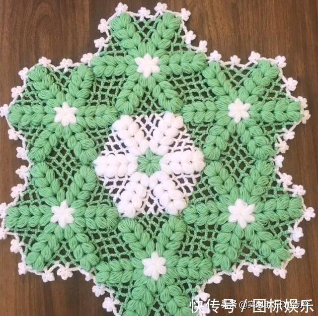 针法@「针织作品」32款只用到一种针法织出来的美垫子,新手留存备用