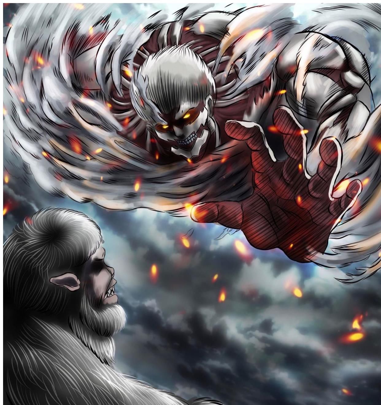 毛发|进击的巨人134话：兽之巨人成白毛猿猴，巨人设定大大补充