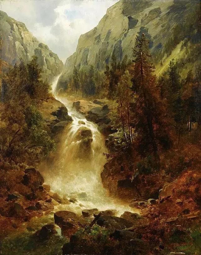 艺术家#奥地利艺术家的超美风景油画,领略大自然的宁静之美