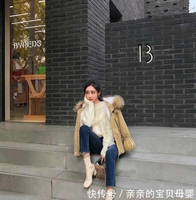 搭配派|优雅女神孙允珠牛仔裤搭配派克服，既然这么有少女感