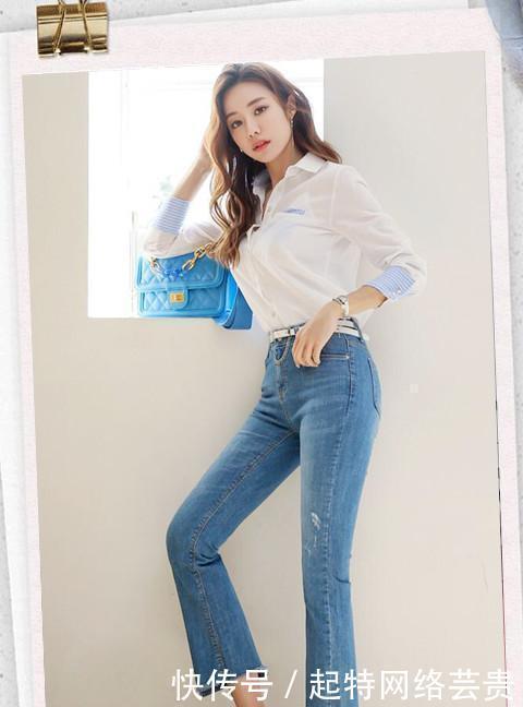 女人味|牛仔裤是典型爱美女性的必需品，精致的缝纫工艺，增强时尚魅力
