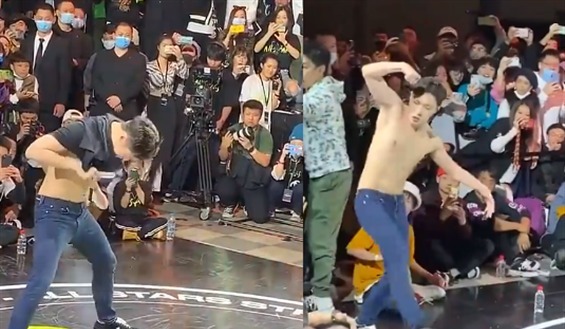 翻车|张艺兴比赛翻车被曝临时改规则,脱上衣跳街舞身材发福遭嘲太油腻
