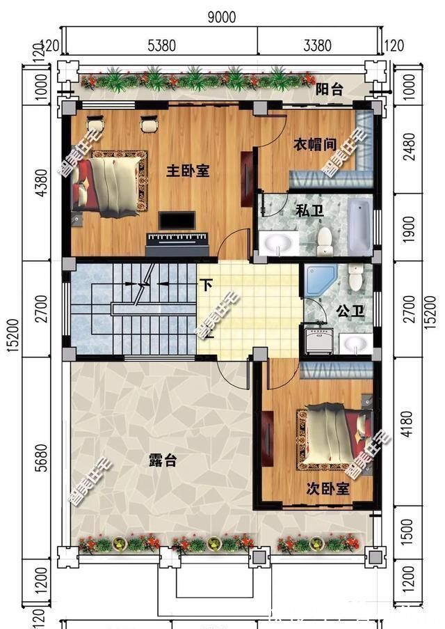 卧室|两栋宽9米多的农村自建别墅,南北通透,这种房子住起来舒爽