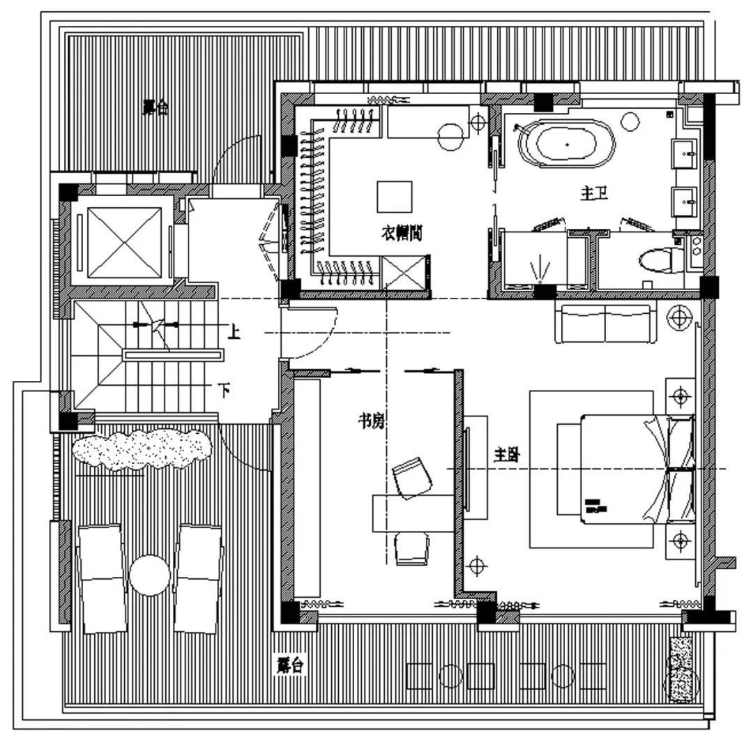 优雅|550㎡现代风别墅,高级灰与水墨色,低调档次的效果很独特