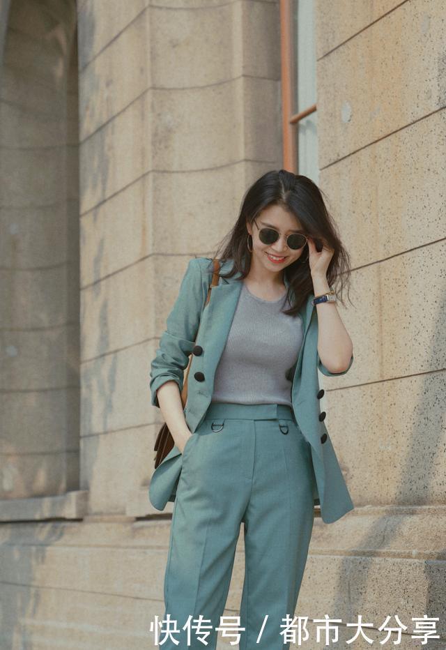 选择|真正会打扮的女人,秋天穿西装不会配阔腿裤,看看三木就明白了