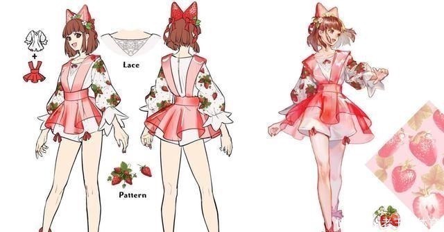 阿迷|食物拟人娘也太美了吧!水果妹子是谁的最爱,想一口吃掉蛋糕美人