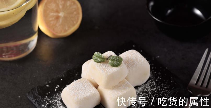 美味|美味甜品：北海道拉丝年糕，口感软糯，奶香十足，还会拉丝哦